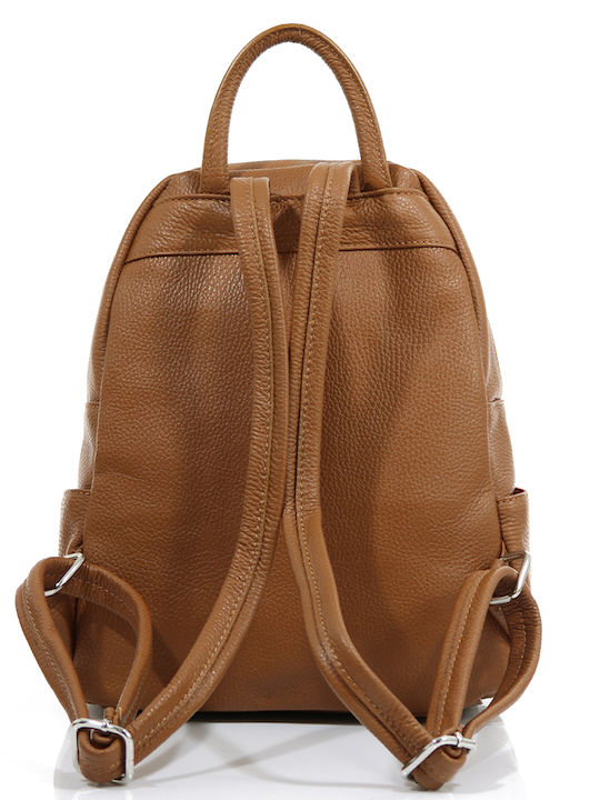 Piele Geantă pentru femei Rucsac Ταμπά/Silver