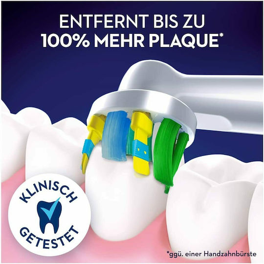 Oral-B Floss Action CleanMaximiser Electric Toothbrush Replacement Heads XL Pack White EB25-6 6pcs
