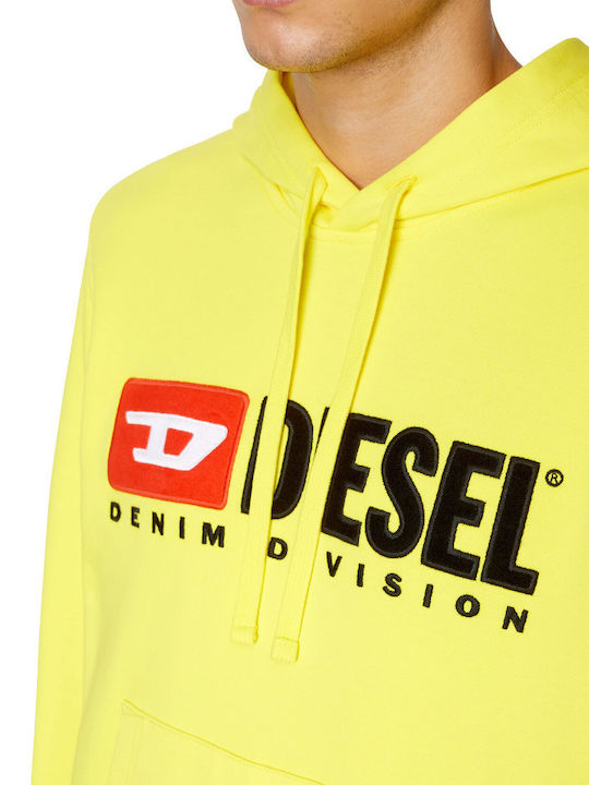S-ginn-hood-div Sweatshirt with Hood Yellow