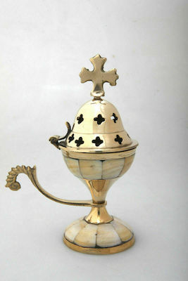 Censer Με Φίλντισι Χρυσό 14cm