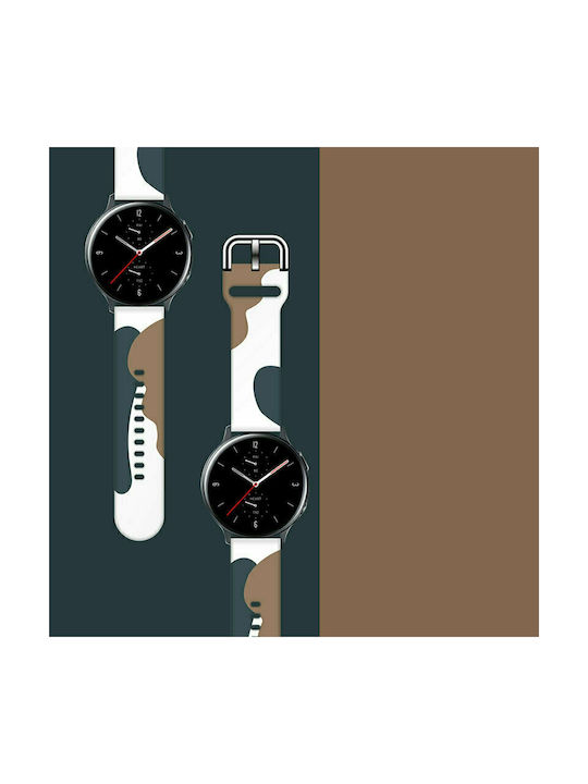 Hurtel Moro Λουράκι Σιλικόνης Camo Black (1) (Galaxy Watch 42mm)