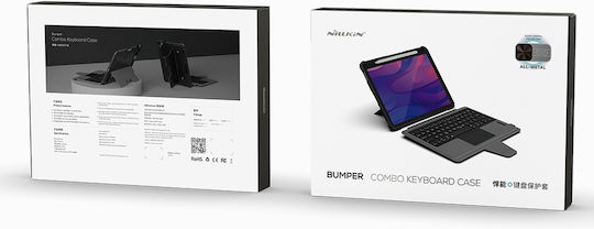 Nillkin Bumper Combo Flip Cover with Keyboard in English US Blacη (iPad 10.2)