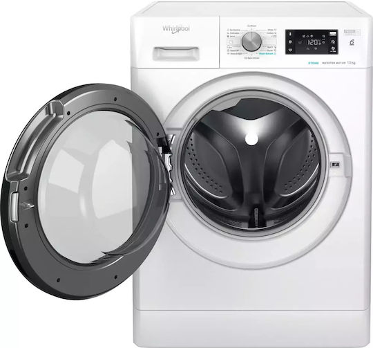 Whirlpool Пералня 10кг с Парна Технология 1400 Оборота 6th Sense FFB 10469 BV EE