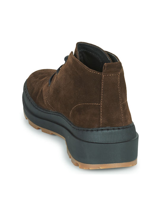 Brutus Trek Men's Suede Boots Brown