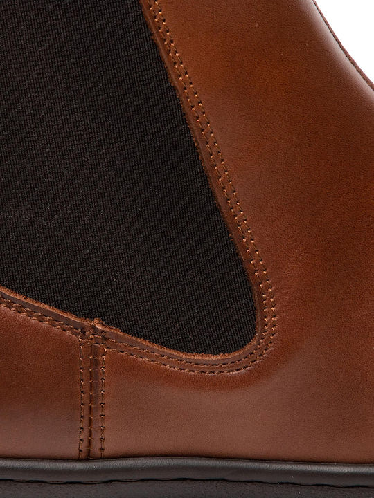 Leder Tabac Braun Chelsea Stiefeletten