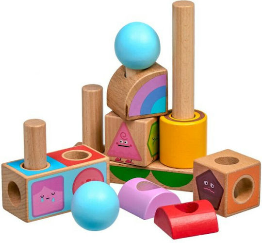 Lucy & Leo Stapelspielzeug Stapelspiel Emotionen aus Holz für 36++ Monate