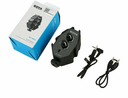 Boya BY-MP4 Mixer De Sunet Cu Două Canale Și Ieșire 3.5mm Accesorii Pentru Microfoane