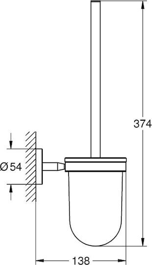 Grohe Baucosmopolitan 40463001 Metalic Coș de gunoi pentru baie Alb