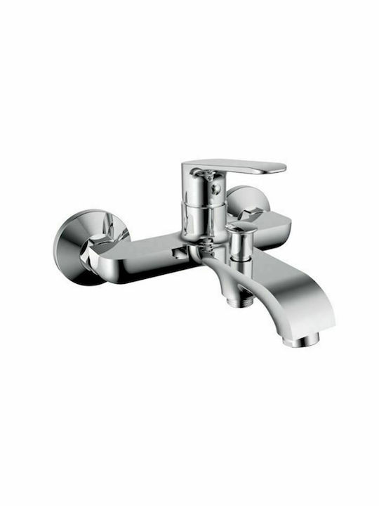 Interflex Stilo Mixing Bathtub Shower Faucet Silver