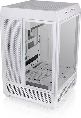 Thermaltake The Tower 500 Gaming Midi Tower Computer Case with Window Panel and RGB Lighting Snow White