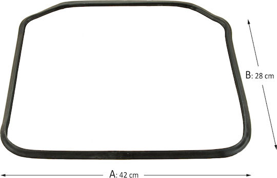 Φλάντζα Πόρτας Φούρνου Gorenje Korting Original Ke67103aw 41-43 X 28 Cm Διπλά Γατζάκια