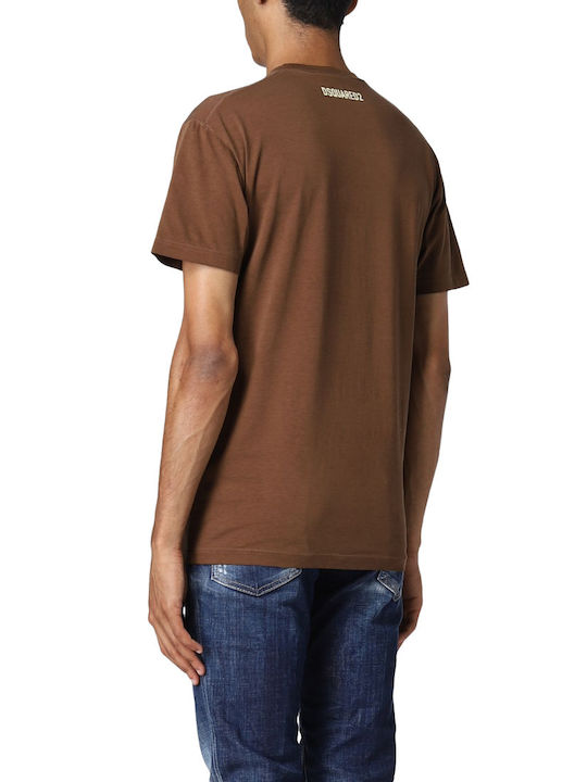 Dsquared2 Men's Short Sleeve T-shirt Brown