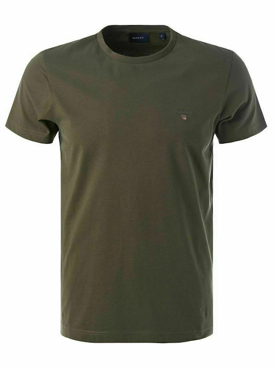 Gant The Original Men's Short Sleeve T-shirt Khaki