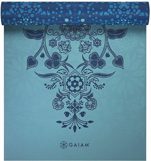 Gaiam Reversible Mystic Sky Yoga Mat Exercise Mat Blue (173x61x0.6cm)