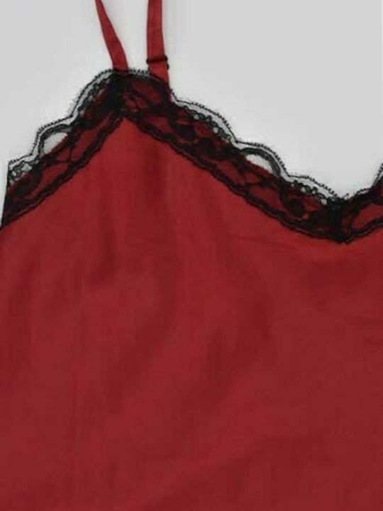 LINGERIE LACE STN RED RED