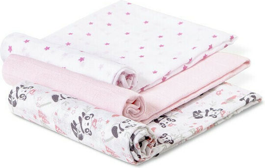Interbaby Πάνα Αγκαλιάς 80x80cm 3τμχ