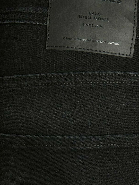 Men's Jeans Pants Elastic with Slim Straight Fit Black