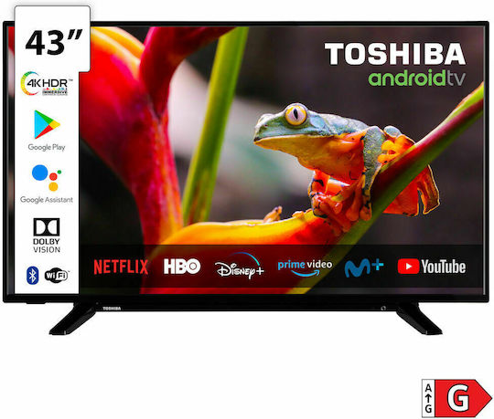 Toshiba Smart Τηλεόραση 43" 4K UHD LED 43UA2063DG (2020)
