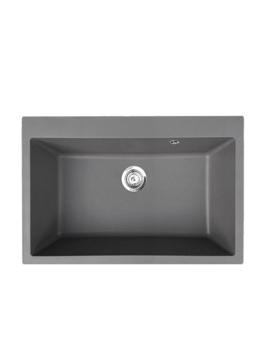 Duralit KZ075U ΚΖ075U-450 Поддръжка Мивка от Синтетичен Гранит Ш76xД50см Concrete