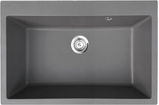 Duralit KZ075U ΚΖ075U-450 Unterbau Spüle aus Verbundgranulat B76xT50cm Concrete