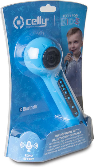 Celly Μικρόφωνο Karaoke Ασύρματο Kids Festival KIDSFESTIVALLB Μπλε