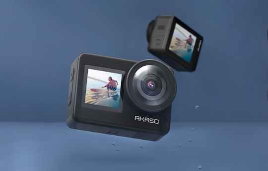 Akaso Brave 7 Action Camera 4K Ultra HD Υποβρύχια με Οθόνη Αφής 1.2" και Wi-Fi Μαύρη