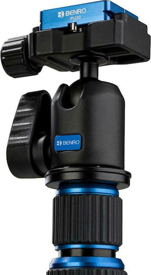 Benro Kamerastative Slim Travel Carbonfaser mit Kugelförmiger Kopfart bis 130cm und Maximaler Belastung 3.99kg