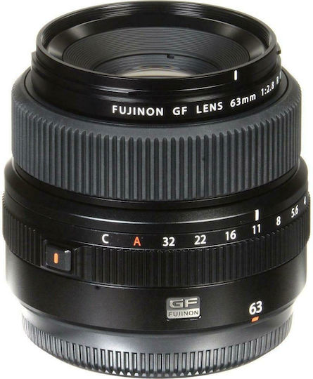 Fujifilm Medium Format Camera Lens GF 63mm f/2.8 R WR Fixed for Fujifilm G Mount Black