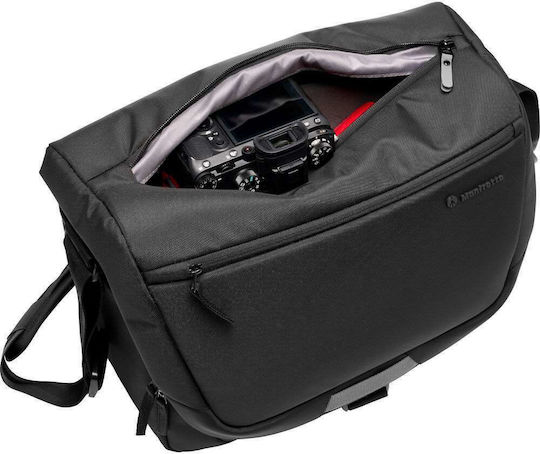 Manfrotto Τσάντα Ώμου Φωτογραφικής Μηχανής Advanced Messenger M III Μέγεθος Medium σε Μαύρο Χρώμα