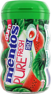 Mentos Chewing gum Pure Fresh with Καρπούζι Flavour Sugar Free 12pcs 28gr