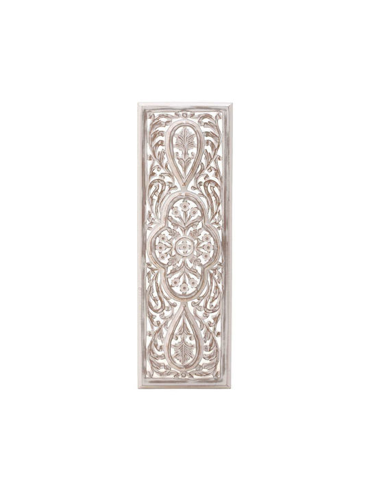 Inart Wall Decor White Wooden 30x3x90cm
