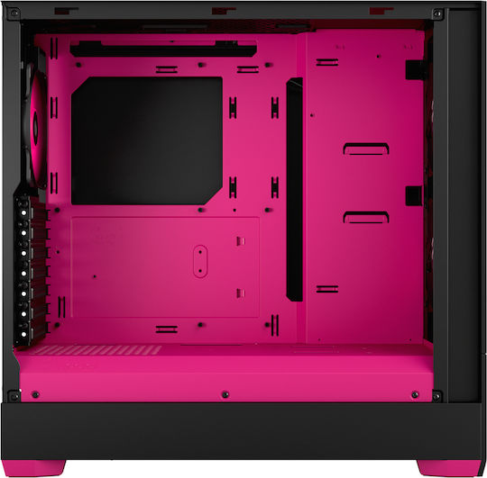 Fractal Design Pop Air Gaming Mini Tower Κουτί Υπολογιστή με Πλαϊνό Παράθυρο και RGB Φωτισμό RGB Magenta Core