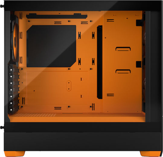 Fractal Design Pop Air Gaming Mini Tower Κουτί Υπολογιστή με Πλαϊνό Παράθυρο και RGB Φωτισμό RGB Orange Core