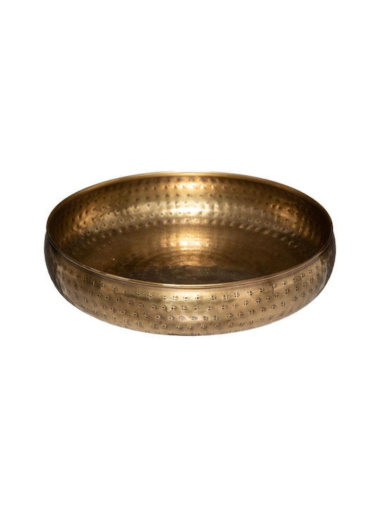 Oasis Set dekorative Platten Rund Metallisch Gold 2Stück
