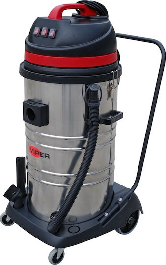 Viper LSU395 Staubsauger Flüssigkeiten / Feststoffe 3000W mit Edelstahl Behälter 95Es