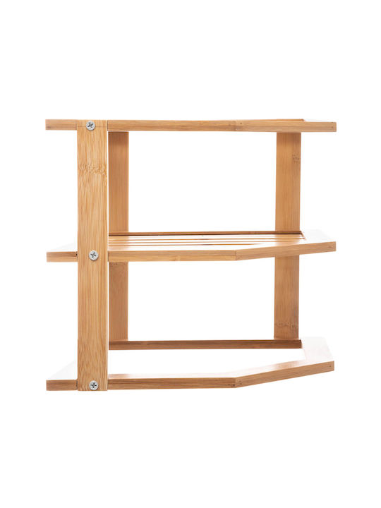 5Five Επιτραπέζια Βάση Angle Ξύλινη 25.4x23x23εκ. Μπεζ