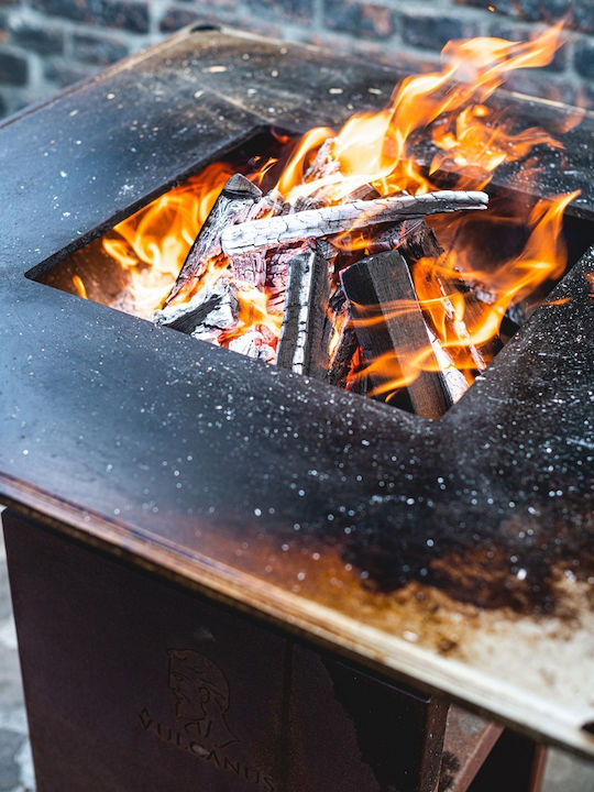 Vulcanus Grill Pro730 Chef Focar În aer liber din metal Maro 73x73x91cm