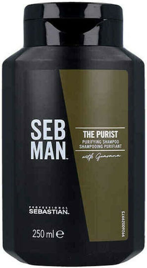 Sebastian Professional Seb Man The Purist Purifying Sampon de Par Anti-Mătreață Pentru Toate Tipurile de Păr 250ml