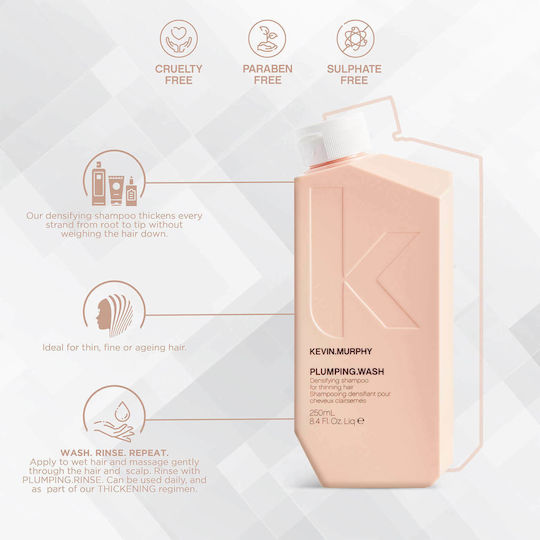 Kevin Murphy Plumping Wash Σαμπουάν Αναδόμησης/Θρέψης & Ενυδάτωσης για Εύθραυστα Μαλλιά 250ml