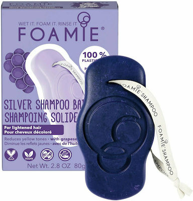 Foamie Silver Linings Șampoane de Menținere a Culorii pentru Colorat Păr 1x80gr