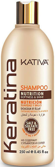 Kativa Keratina Nutrition Shampoos Reconstruction/Nourishment & Shine for All Hair Types 250ml
