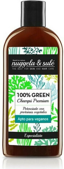 Nuggela & Sule 100% Green Sampon de Păr Hidratare și Volum pentru Toate Tipurile de Păr 250ml