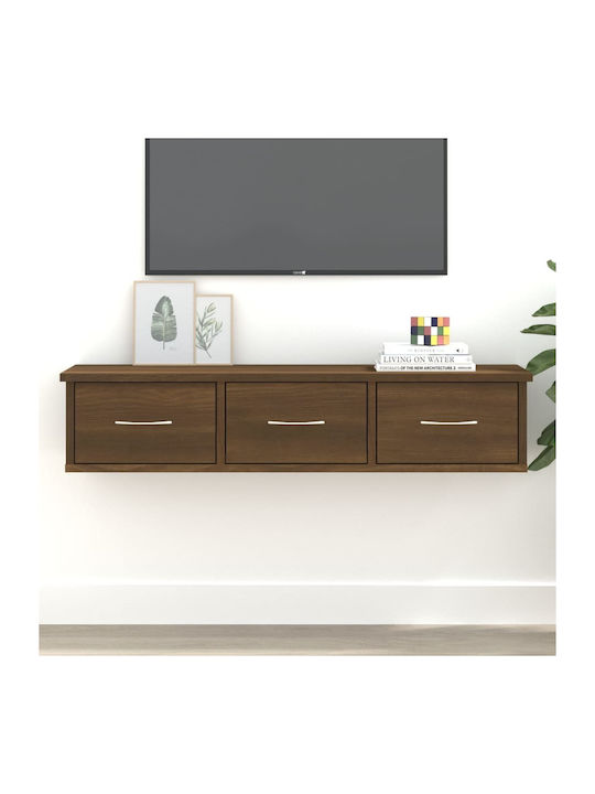 Cabinet Wall Brown Oak 88x26x18.5cm