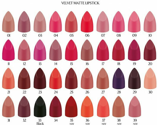 Golden Rose Velvet Matte Κραγιόν Velvet 29 4.2gr