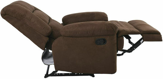 Julia Relaxsessel mit Fußhocker Braun 93x90x100cm