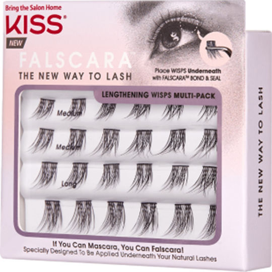 Kiss Falscara Magnetic Individuals Underlashes Lengthening Black 24 Pieces