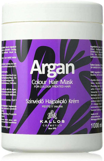 Kallos Colour Μάσκα Μαλλιών για Διατήρηση Χρώματος με Argan Oil , Κερατίνη & Aloe Vera 1000ml