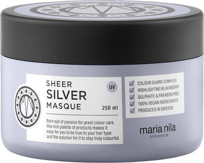 Maria Nila Sheer Silver Hair Mask Color Protection 250ml