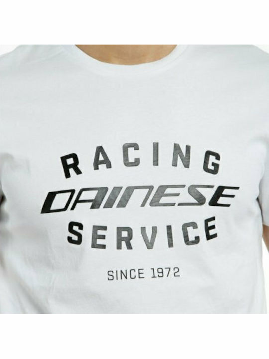 Racing Service Kurzarm T-Shirt Weiß