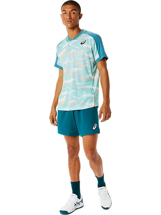 ASICS Match Graphic SS 2041A228-302 Мъжка Синя Блуза